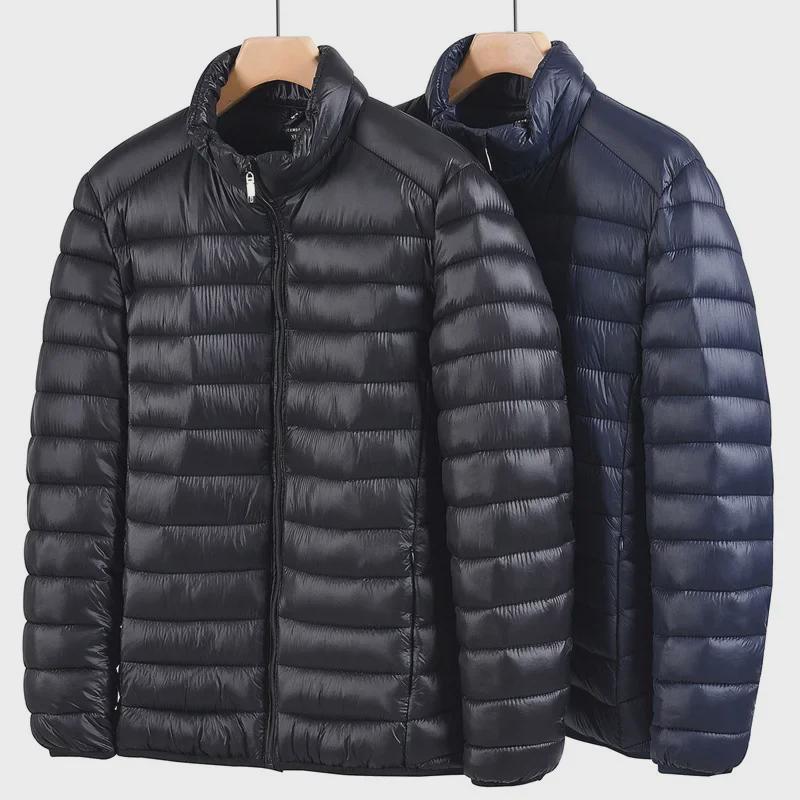 Men's Light Cotton-Padded Jacket for Middle-aged and Elderly - Fall/Winter Style