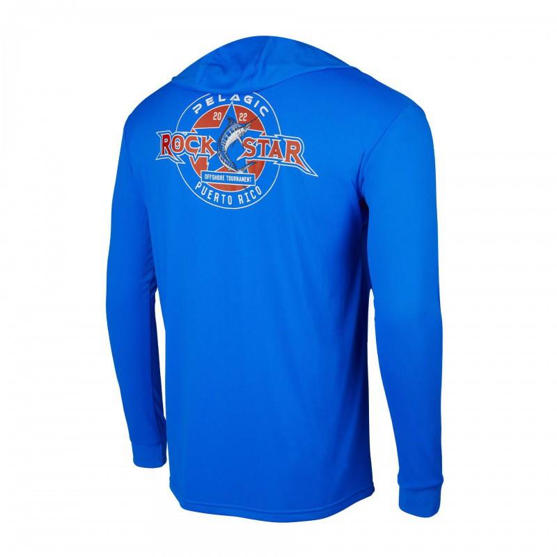 Pelagic Men's Fishing Sunscreen Clothing Quick-drying Breathable Ice-sensing Long-sleeved Hoded Dress