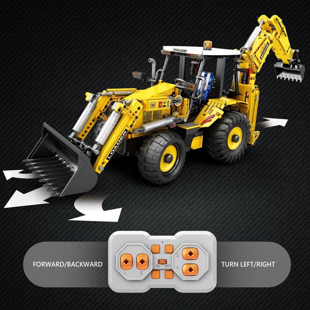 Non-Toxic 2231Pcs Rc Bulldozer Building Blocks City Engineering Vehicle Remote Control Truck Model Bricks Kids Educational Diy Toys Gifts