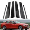 For BMW 3 Series E90  6Pcs Car Pillar Posts Door Window Panel Covers Decorative Trim  2005-2012 Gloss Black