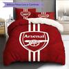 Arsenal Pattern Bedding Home Decoration Birthday Gift ( 1 Duvet Cover + 2 Pillowcase, Without Core),fan Merchandise.