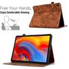 For Lenovo Tab M10 Plus (3rd Gen) Case Flower Bird Imprinted Card Holder Leather Tablet Cover