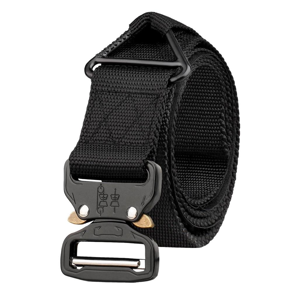 Cross-border Cobra Tactical Belt: Outdoor Military Leather Belt with Alloy Insert Buckle