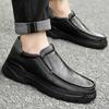 Fashion Luxury Brand Fashion Loafers Men Slip-on Genuine Leather Dress Flats Business Leather Shoes Flat Shoes Breathable Casual Shoes