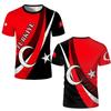 Türkiye Flag 3D Printed T-shirt Türkiye Style Pattern Men's Top Summer Fashion Football Short Sleeve Sweatshirt