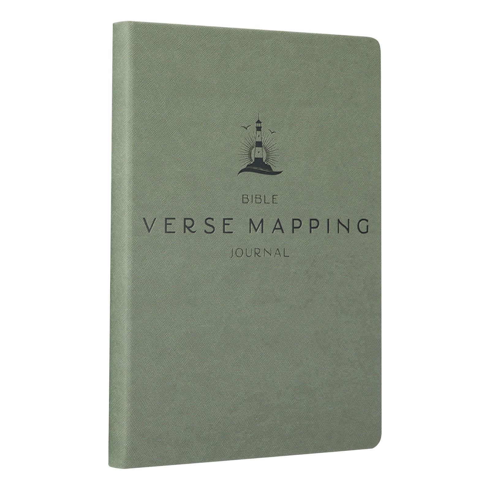 

Библейский стих Иллюстрированный журнал Тетрадь для изучения Библии Планировщик для изучения Писания One Size зелёный