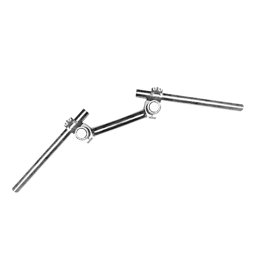 High Strength Aluminum Motorcycle Handlebar with Adjustable Height & Angle Suitable for Scooters Enhanced Riding Comfort
