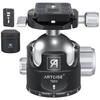 ARTCISE 54mm Ball Low Center of 360 Degree Panoramic CNC Precision Machined Aluminum Tripod Quick Release Ball Head for DSLR and Video Maximum Load