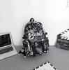 Schulrucksack trendige Marke Rucksack Herren Ins trendig cool große Kapazität Graffiti Rucksack Schüler Pendler Schulrucksack College-Studenten Reise Rucksack