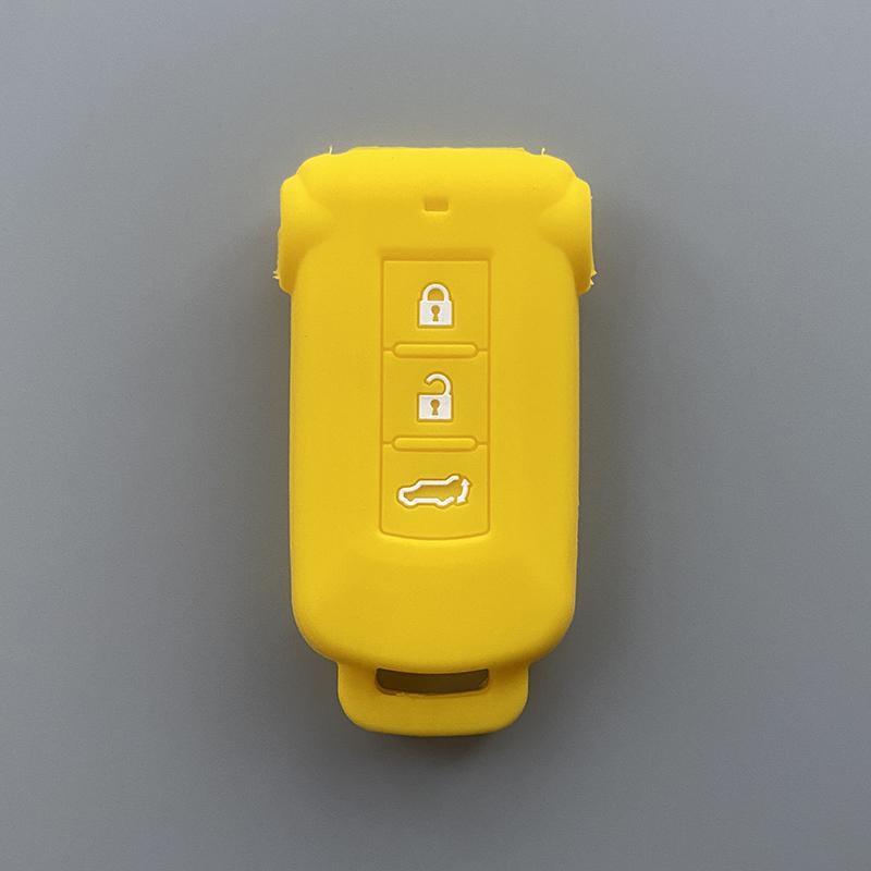 Silicone Car Key Cover Case for Mitsubishi Delica D5 Outlander 2014 Pajero Remote Key Car Accessories Bag