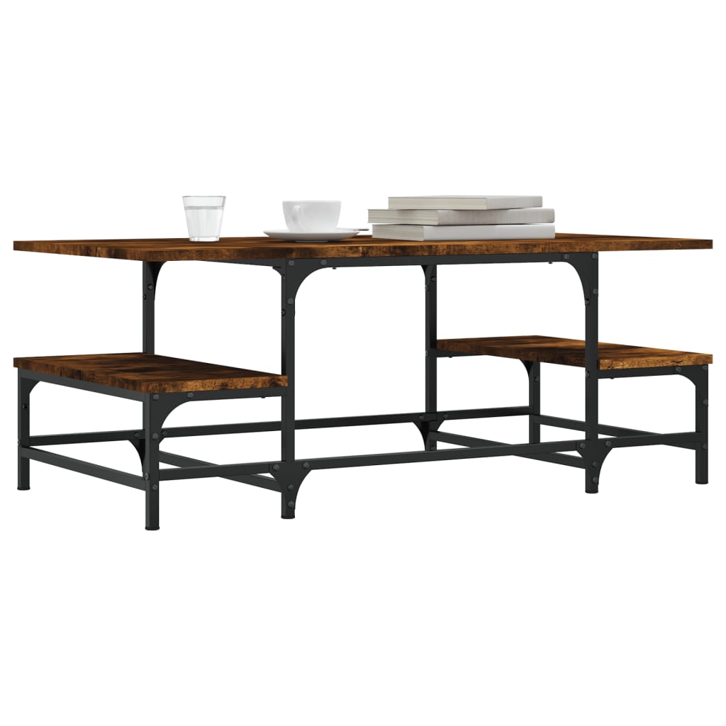  Coffee Table, Smoked Oak, 100x50.5x40 Cm