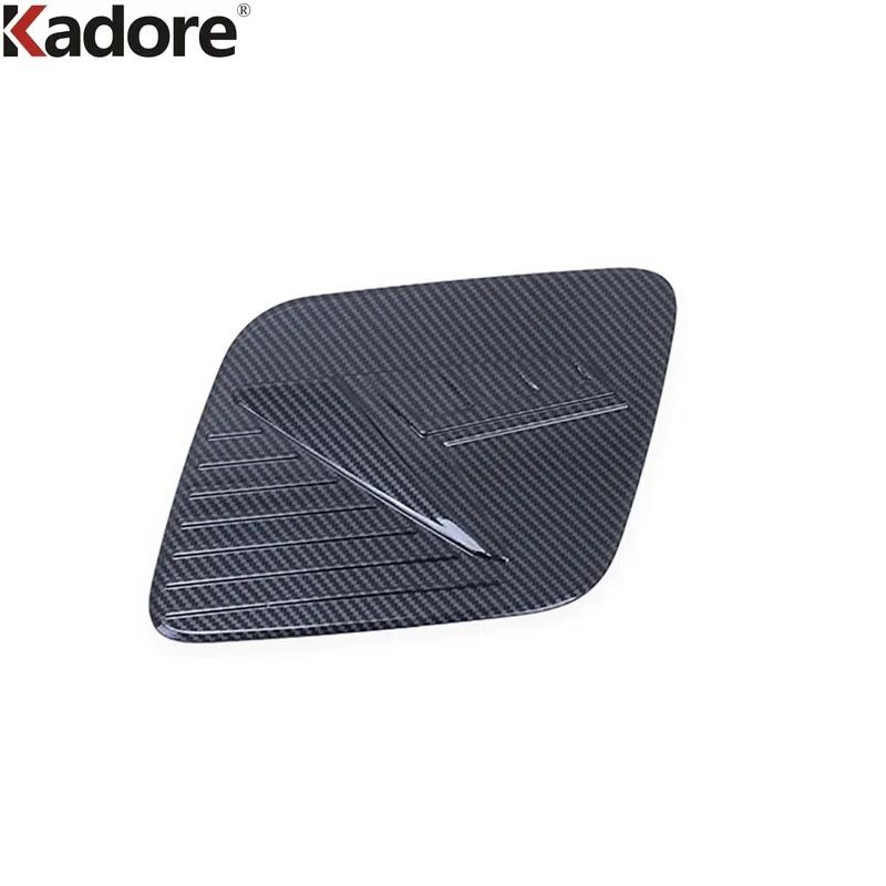 Car Gas Fuel Tank Cover Trim For Kia Niro 2024 2025 Carbon Fiber Car Oil Filler Cap Frame Cover Overlay Accessories