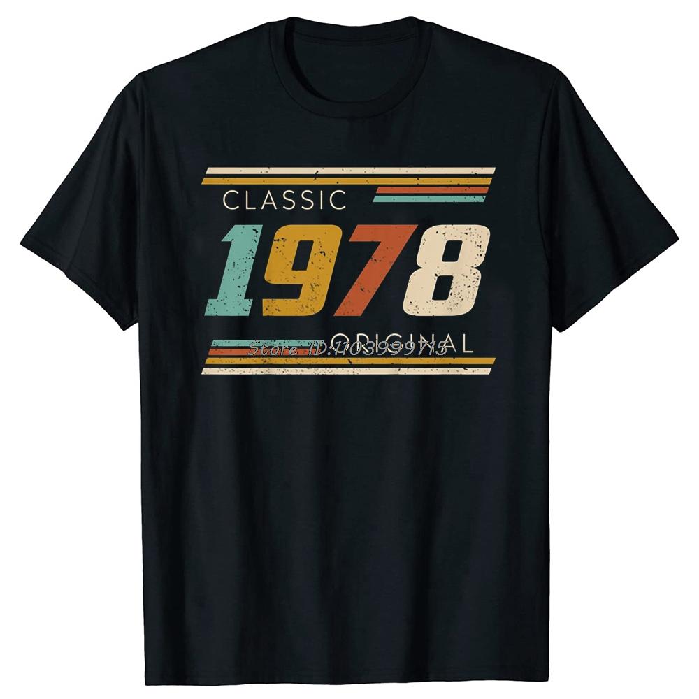 Made In 1978 Limited Edition All Original Parts Aged To Perfection Vintage Fashion T-shirt Casual Basic Tshirt Men Tshirt Tops