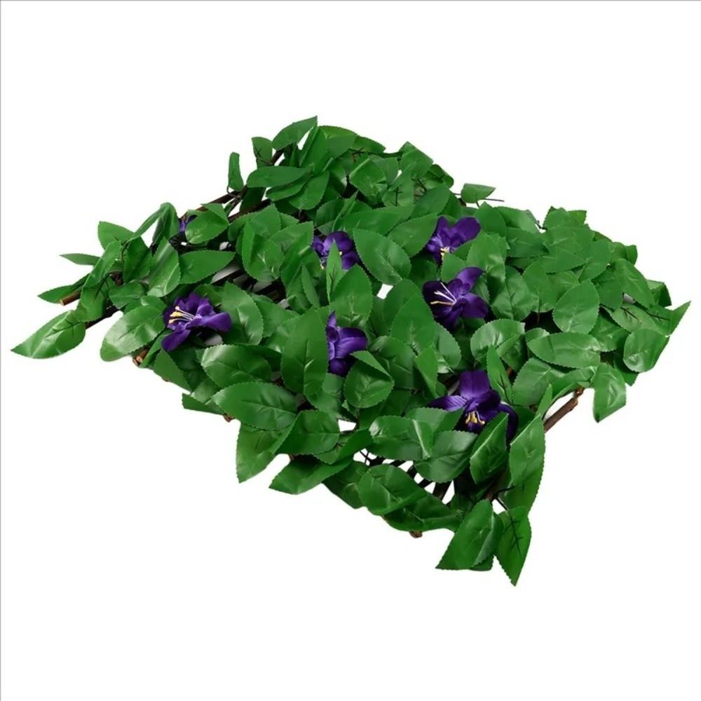Ros Konstgjort Blad Insynsskydd Solros Utbyggbart Insynsskydd Hem