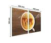 Glass Protective Plate for the Stove 2x45x52 Coffee