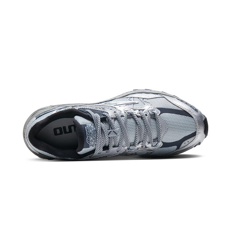 Mizuno Racer Adv Comfortable Hiking Outdoor Mountain Wear-Resistant Shock-Absorbing Breathable Low-Top Running Shoes Unisex sneaker Silver D1GH241202