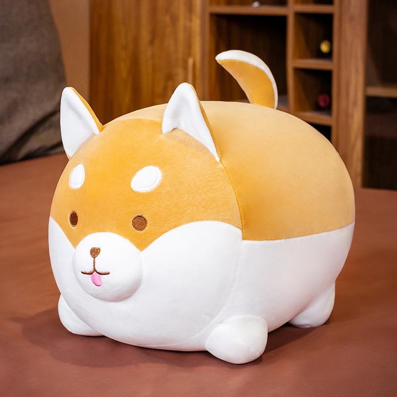 Cute Shiba Inu & Husky Plush Toy Set Soft Stuffed Dog Dolls Perfect Birthday Gift for Kids Teens Girls Boys Home Bedroom Decor