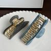 Sophisticated Acrylic Hair Claw Clip Featuring Unique Line Design For Fashionable Women