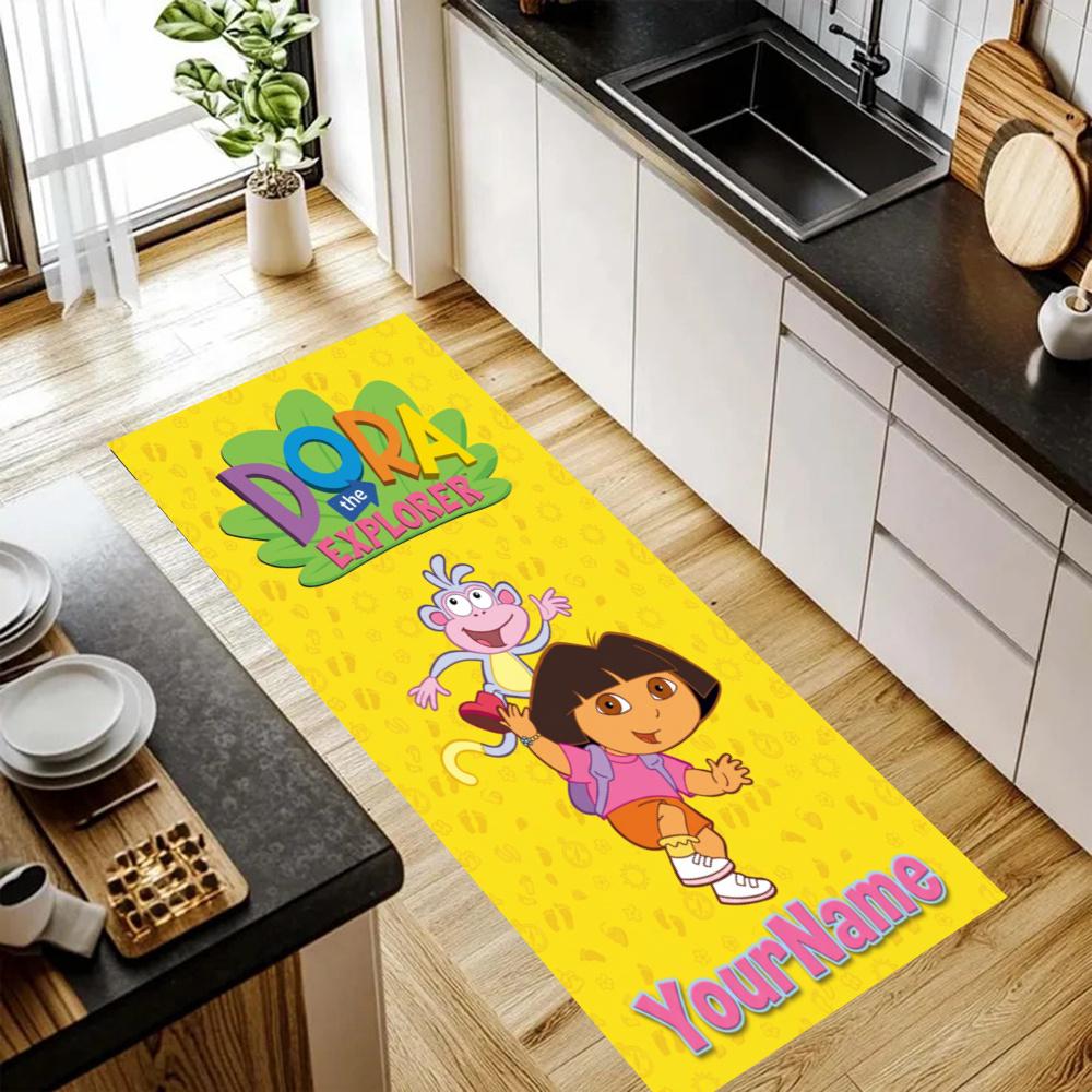 Dora Explorer Customize Your Name Kitchen Rug Runner Rug Laundry Mat Hallway Entryway The Best Gift Choice