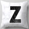 Marble Letter Print Pillowcase Decorative Pillow Sofa Cushion Cover Home Decor Pillowcase