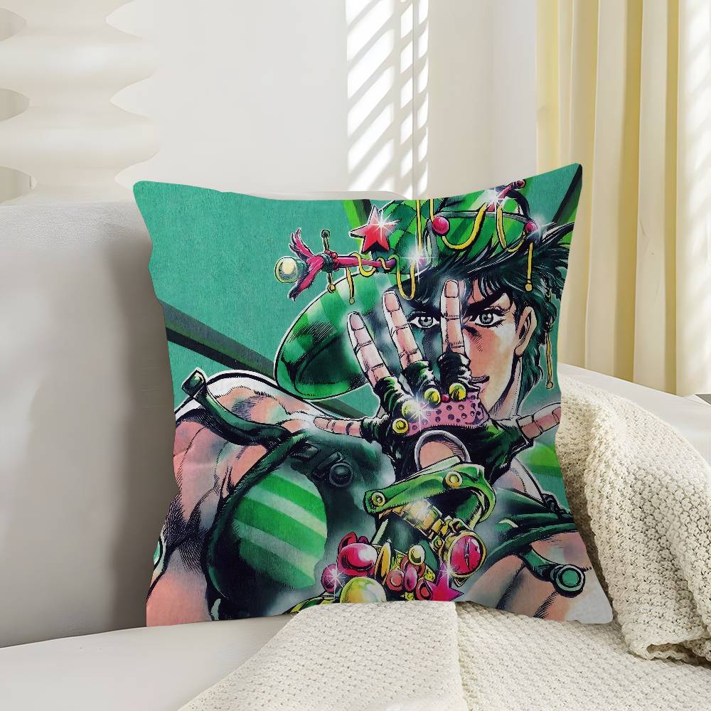 JOJO Bbizarre Aadventure Anime Pillow Cover for Bedroom Room and Living Room Sofa Decorative Cushion Cover