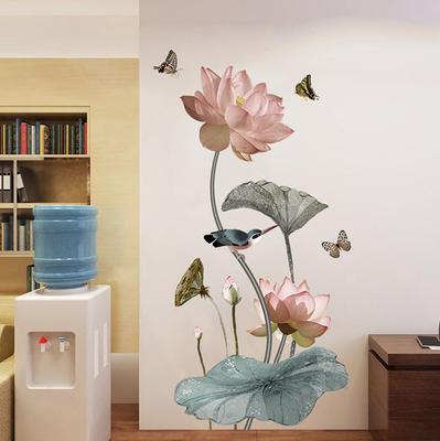 Lotus Selbstklebende Schlafzimmer Warme Wohnzimmer Tapete Zimmer Wand Aufkleber Dekoration Aufkleber