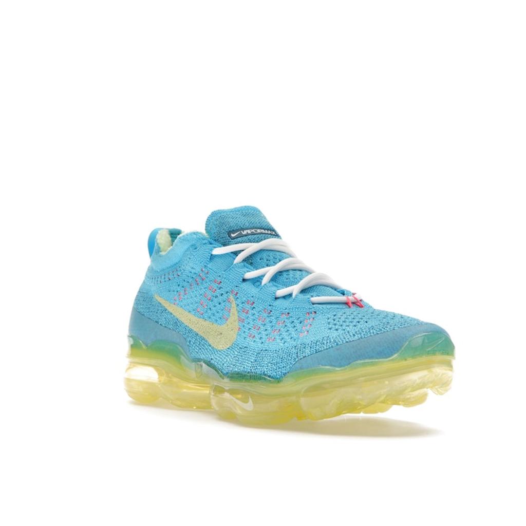 Nike Air VaporMax 2023 Flyknit Baltic Blue Men Sneakers Citron-Tint Green-Abyss DV1678-400
