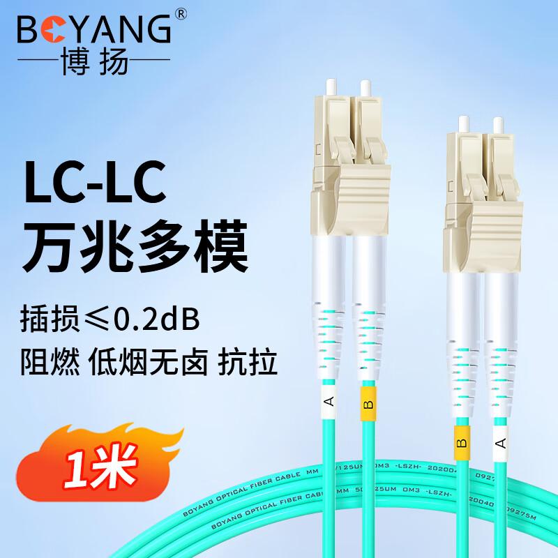 

BOYANG OM3 Multimode Fiber Optic Patch Cable 1m