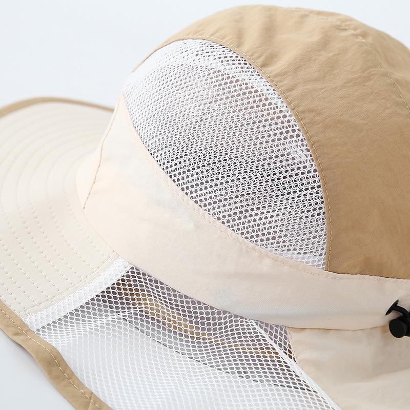 Summer Breathable Mesh Sun Hat for Kids - Wide Brim UV Protection