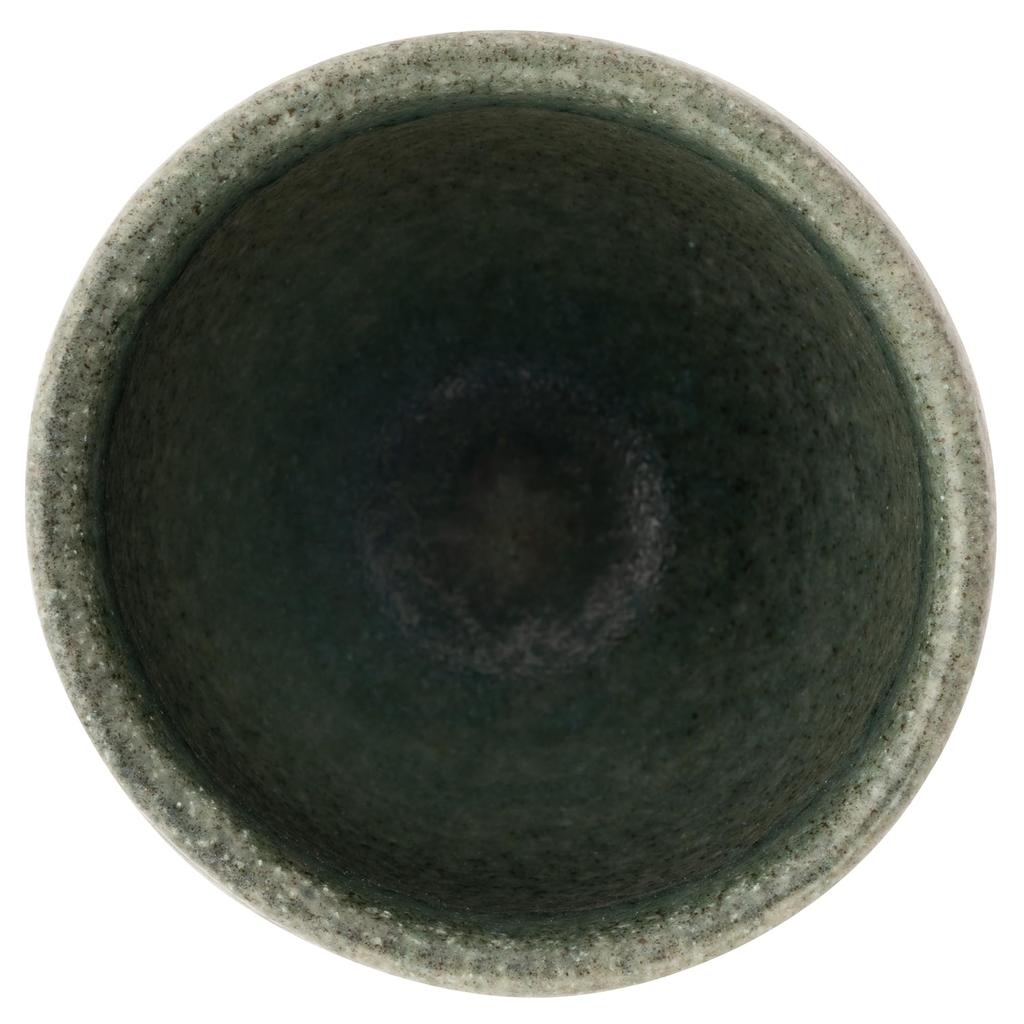 Marui Seito Shigaraki Ware Hechimon Sake Cup, Diameter 5cm, Black Celadon, Blue, MR-3-4309