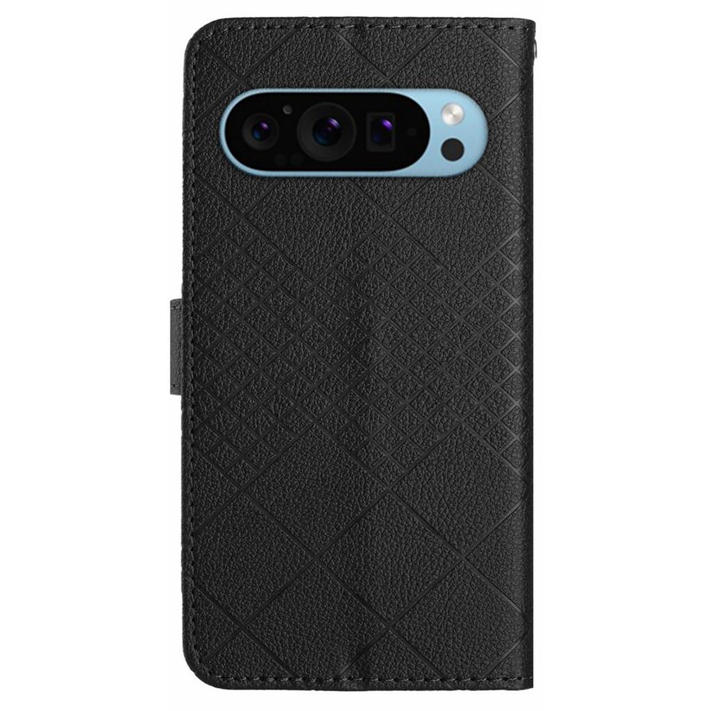 HT06 For Google Pixel 9/Pixel 9 Pro Case Wallet PU Leather Litchi Texture Phone Cover