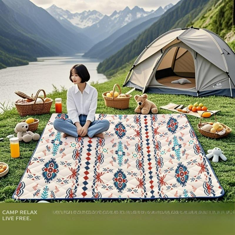 Bohemia Picnic Cloth Camping Waterproof Picnic Blanket Moisture-Proof Outdoor Beach Pad Tent Mats Foldable Park Mat