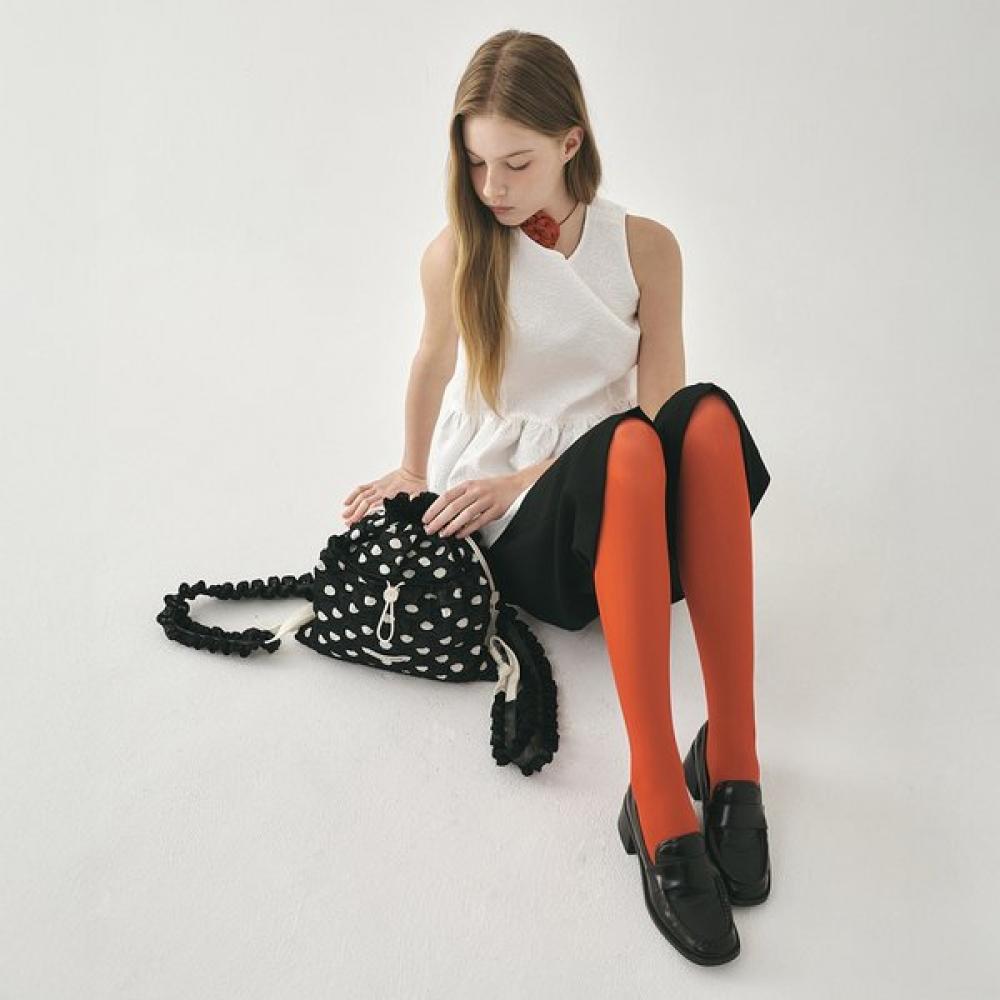 Pleatsmama Mochila de Bolinhas Pretas