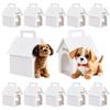 30pcs Paper Dog House Pretending Prop Decorations White 100x120x180mm