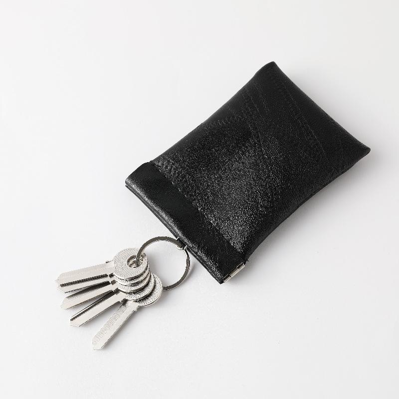 New Fashion Leather Long Pocket Key Wallet Keyring Coin Purse Women Men Small Short Money Change Bag Little Card Holder