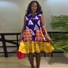 European and American Summer New African Ethnic Style Lotus Leaf Edge Splicing Sleeveless Loose Dress