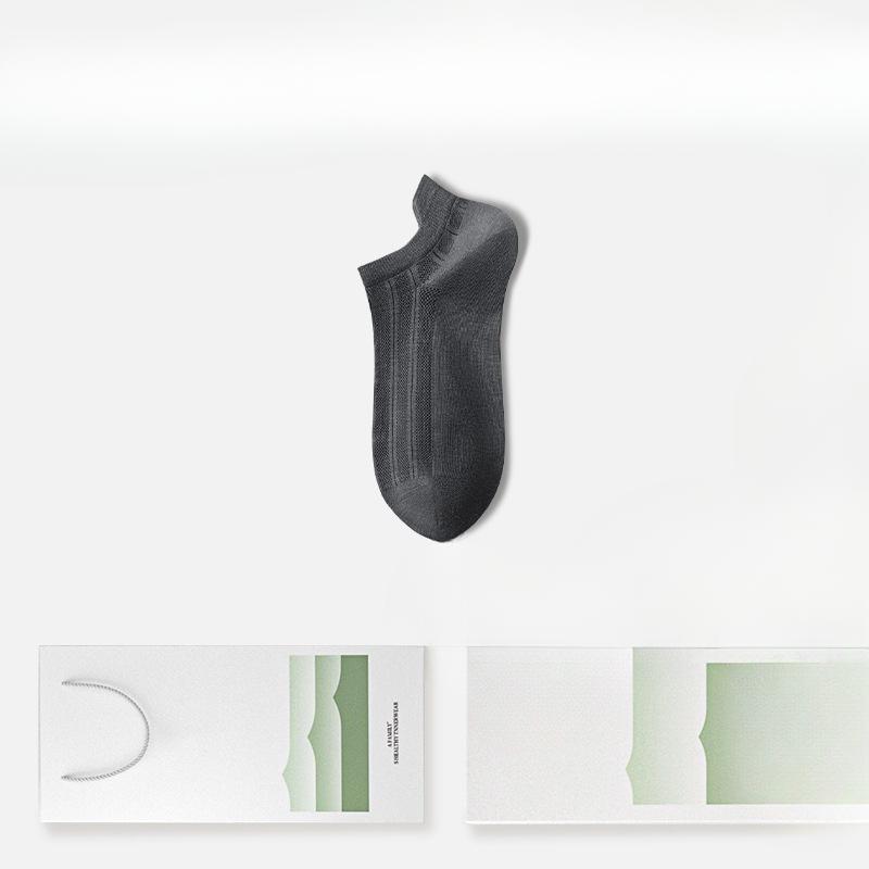 Men's Summer Thin Mesh Breathable Deodorant Sweat Absorbing Cool Socks