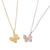 Zircon Flower Pendant Necklace: Elegant Clavicle Chain Jewelry for Women