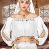 Women Belly Dance Costume Belly Dance Outfits Belly Dance Coins Tops Belly Dancing Crop Top for Halloween Party Stage