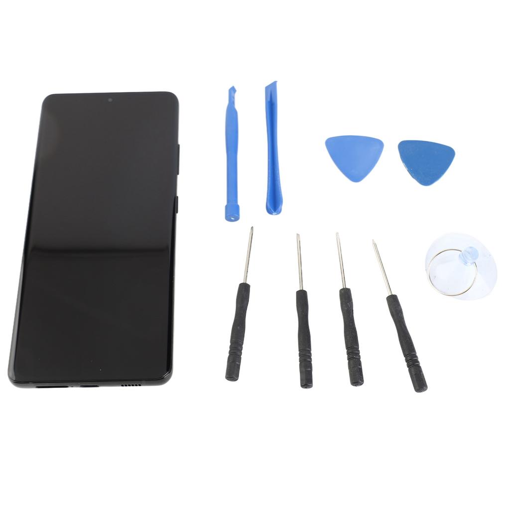 Phone Screen Replacement 6.8 Inch 3D Sensitive Touch with Fingerprint Frame Repair Tools Phone Digitizer Assembly for