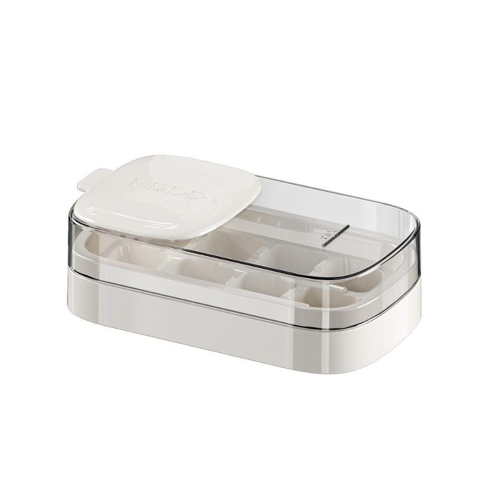 Easy Release Ice Cube Maker 8 Grid Ice Freezer Creative Ice Cube Mold Kitchen Gadget белый