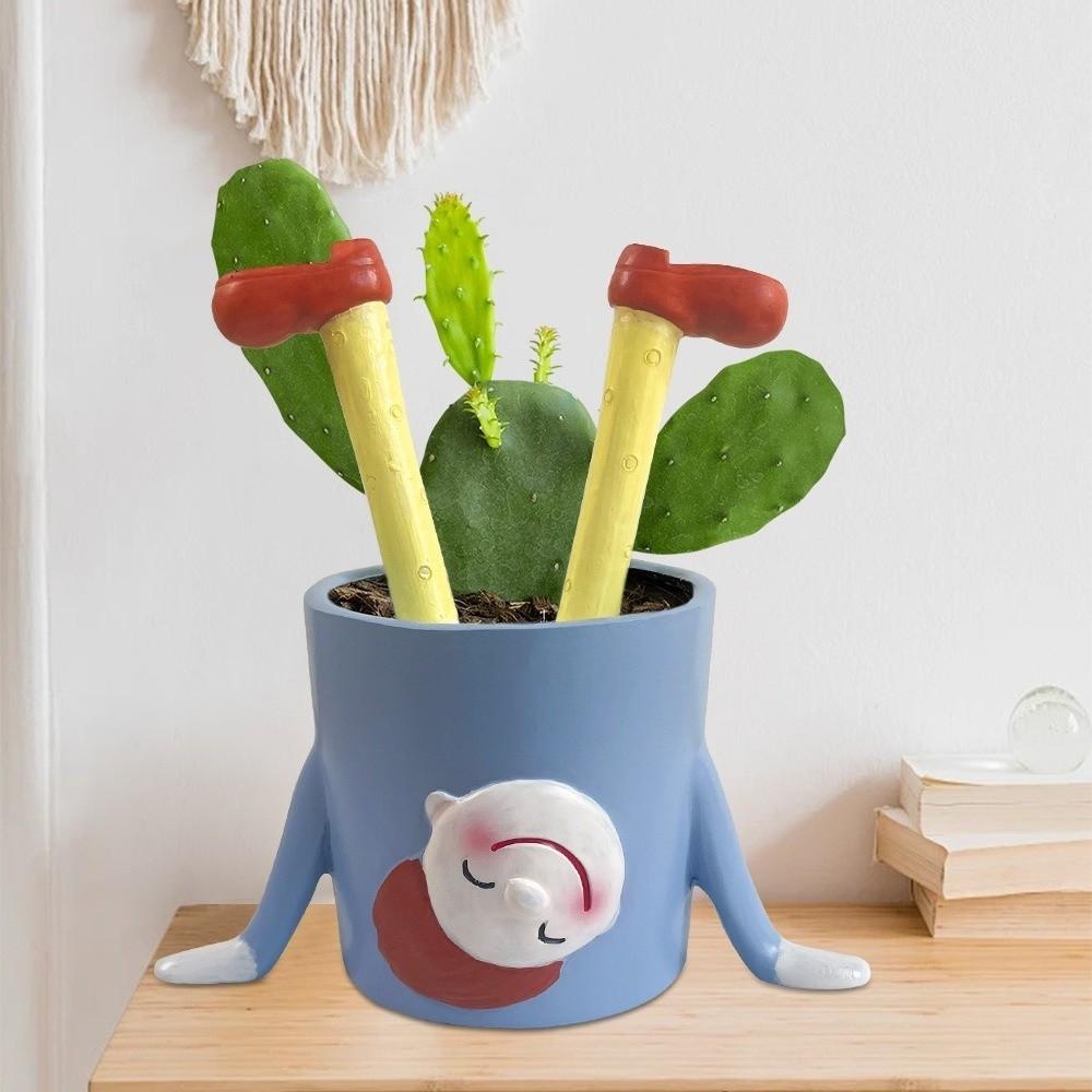 Cartoon Succulent Plant Container Resin Upside Down Potted Plant Inverted Flower Pot  Office Decor