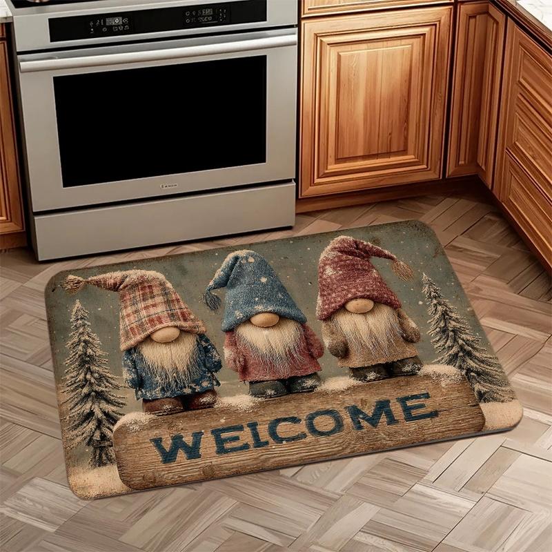 VIKAMA Cartoon Carpet Three Little Dwarfs Floor Mat Doormat Welcome Mat Soft Rug For Bedroom Carpet For Live Room Bathroom Mat