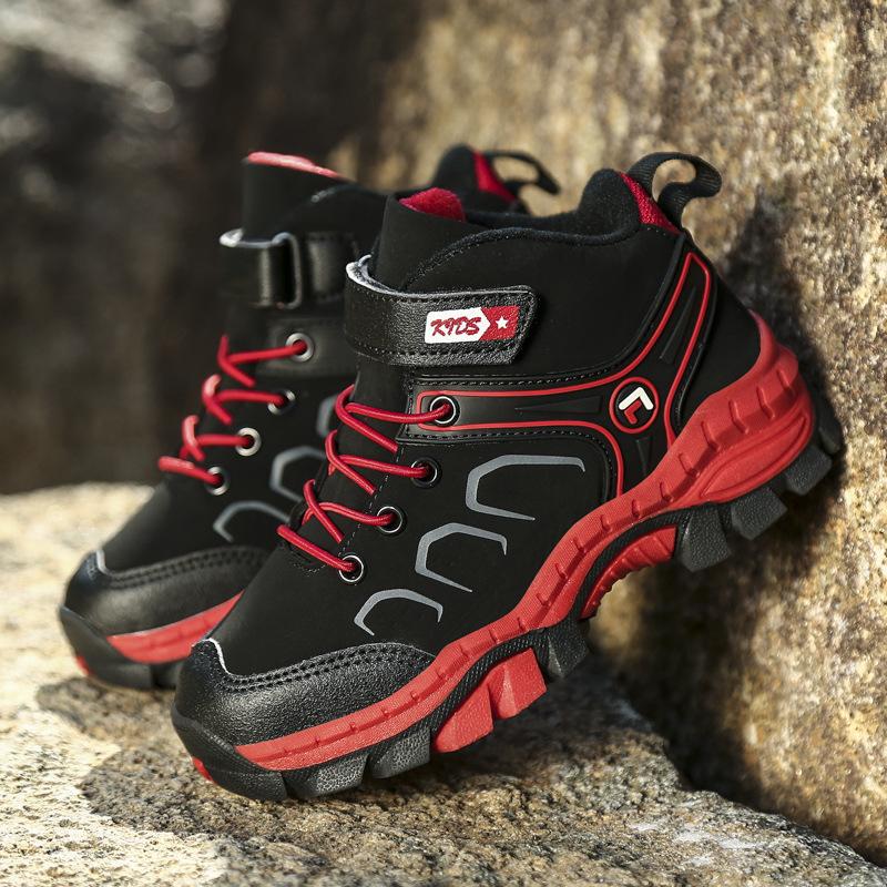 Children's shoes winter new style with plush insulation shoes