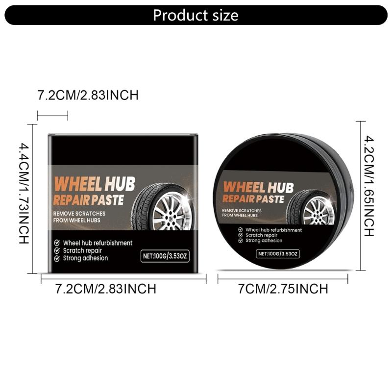Professional High Efficiency Rims Polishing Cream Wheel Polish Paste for Vehicle Enthusiasts & Auto Detail Professional