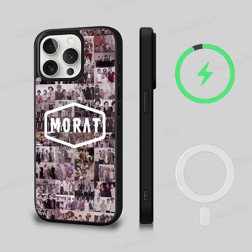 M-Morat Band For Magsafe Magnetic Case For IPhone 17 Air 16 15 14 13 12 11 Pro Max Plus Wireless Charging