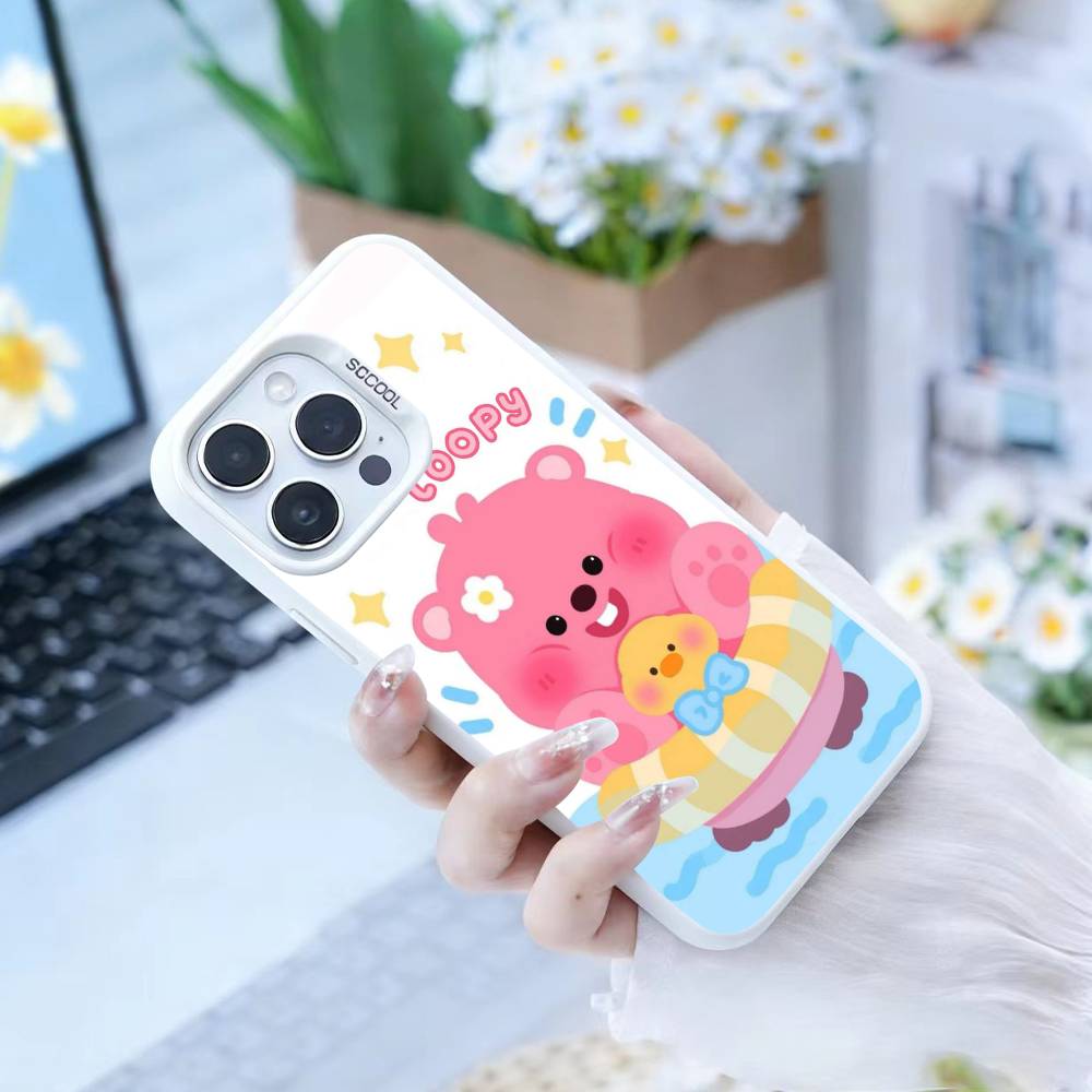 Cute Cartoon L-loopy Phone Case For IPhone 16 17 15 14 12 13 Pro Max Black Color Shockproof Cover