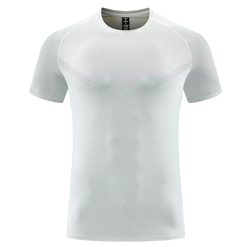 Nueva Camiseta de Secado Rápido para Hombre Verano Manga Corta Corte Holgado Transpirable Fitness Running Deportes Top Secado Rápido Manga Corta