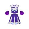 Girls Cheerleading Uniform Kids Stage Performance Outfit School Sports Meet Dance Costume