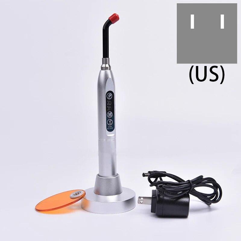 

JINGR 5 Вт Стоматологічна полімерна лампа Бездротова світлодіодна лампа Cure Light Blue УФ-машина для лікування зубів Інструменти для відбілювання зубів Gray 110-240V US